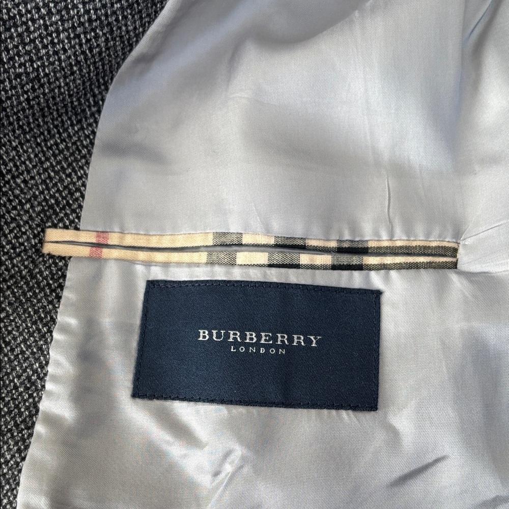 Vintage Burberry London Bristol-S Wool Grey Blazer